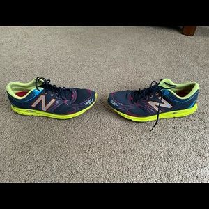 Mens- NEW BALANCE RC MR1400NY- magenta, navy, volt yellow